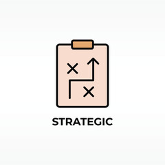 Strategic Vector, Icon Or Logo Sign Isolated Symbol Illustration