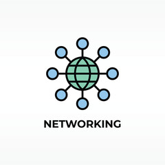 Networking Vector, Icon Or Logo Sign Isolated Symbol Illustration