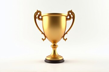 Fototapeta premium Gold Trophy Award Winning Success Achievement Prize Champion