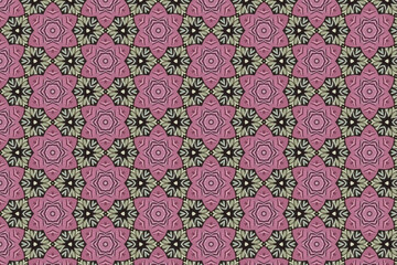 Oriental pattern for textiles, wallpaper, for use in graphics .