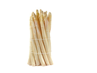 botte d'asperges isolée sur fond blanc