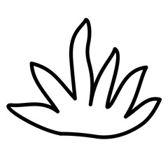 Hand drawn Grass Illustration, Minimal Grass Doodle