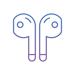 Earburds Vector icon