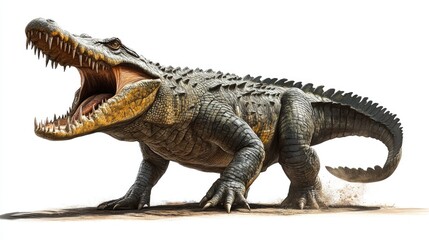 Fototapeta premium crocodile isolated on white