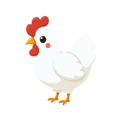 Cute Simple Chicken Illustration