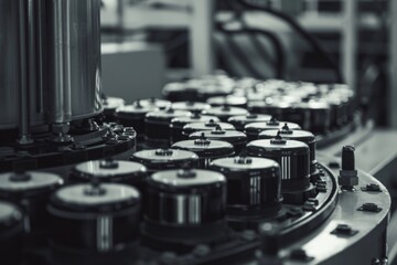 mass production assembly line of electric vehicle battery cells