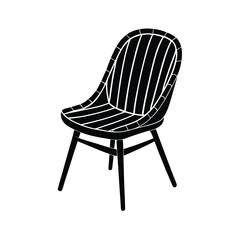 bamboo eco friendly chair vector art