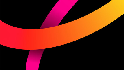 Wavy shape with Colorful gradient. Vector illustration.