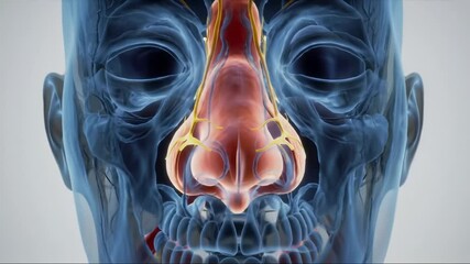 Visual exploration of the human nasal anatomy and its functions