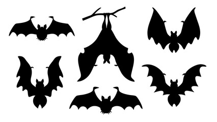 black silhouettes of animals