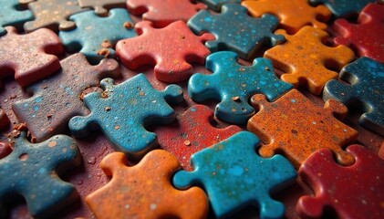 Perfectly joined elements, no visible separation, contact, transition