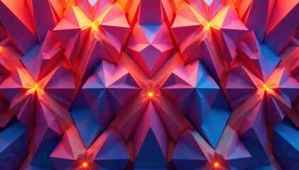 Obraz premium Abstract geometric shapes forming a repeating design , illustration, style