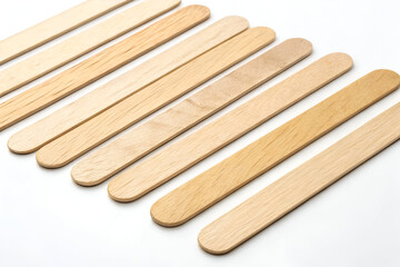 Set of  Wooden ice-cream sticks