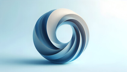 abstract blue spiral