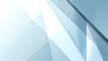 Abstract Light and Shadow Play on Blue Geometric Shapes and Textures