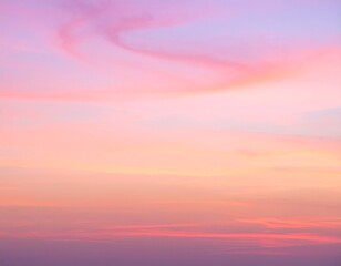 Fototapeta premium ピンク×オレンジの夕焼けグラデーション