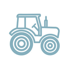 Simple Tractor Icon Vector graphic design.