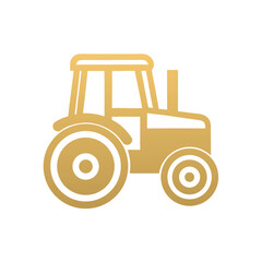 Simple Tractor Icon Vector graphic design.