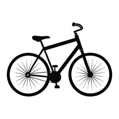 Fototapeta premium Bicycle vector illustration for urban cycling, sports, and eco-friendly transportation