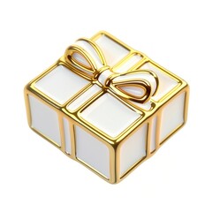 Elegant gold-wrapped gift box