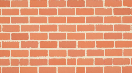Obraz premium seamless brick wall texture: reddish-orange bricks in running bond
