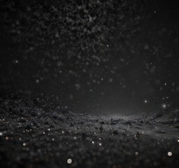 Inky black canvas strewn with countless glittering stars ,  dark sky,  clear night,  celestial