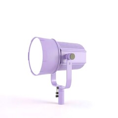 Lavender studio light on adjustable stand
