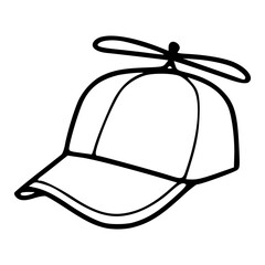 funny helicopter hat vector design
