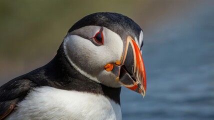 Naklejka premium atlantic puffin or common puffin