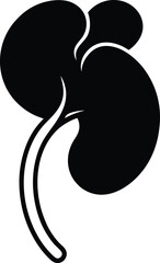 black silhouette of a mushroom