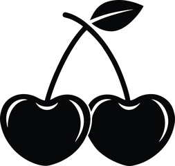 vector illustration of cherries