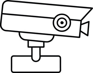 security camera on a wall