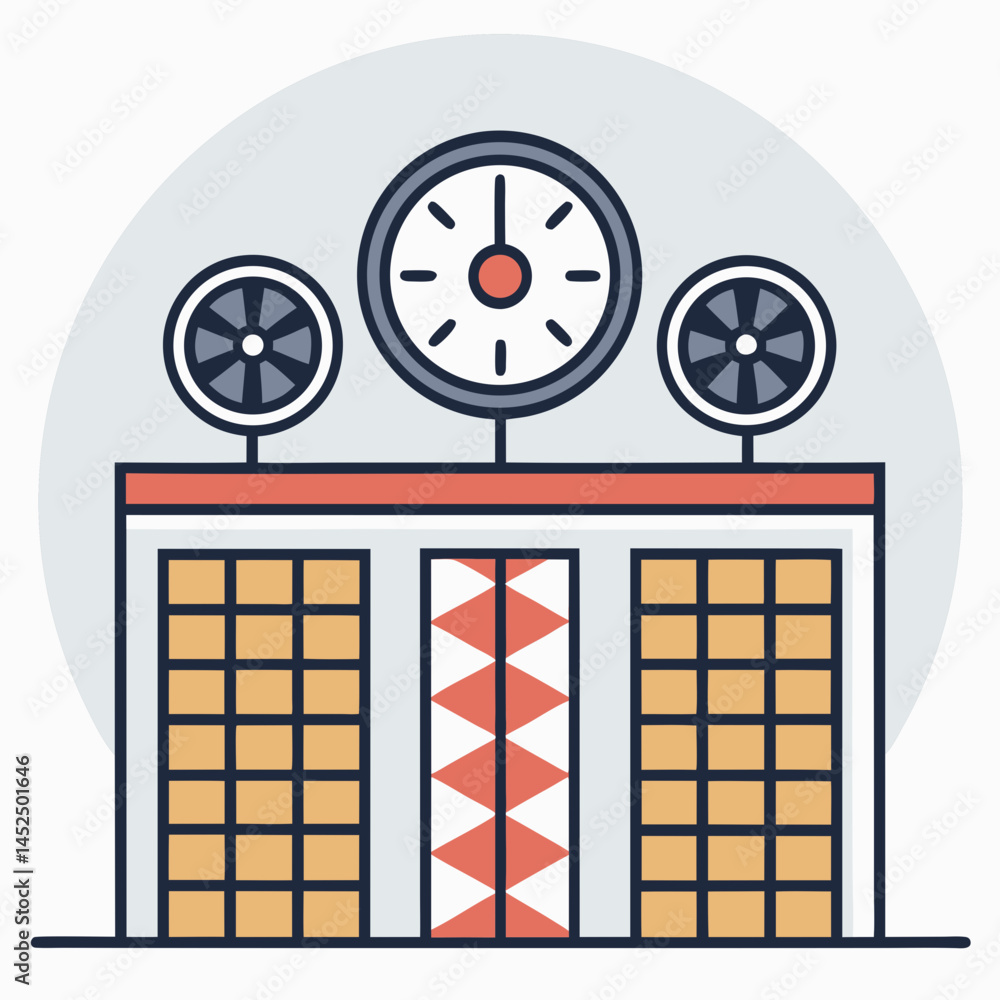 Poster design a bold, vector illustration of a vintage formula 1 pit board displaying a 'w', featuring stro