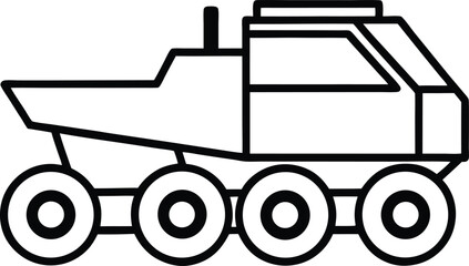 vector illustration of a tractor