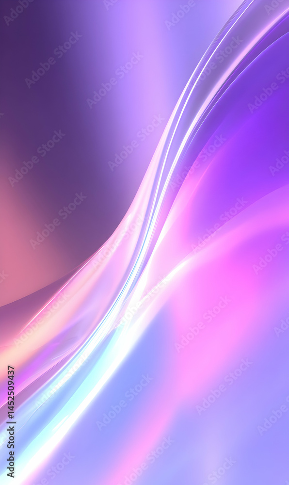 Aufkleber subtle light effects create a fluid and flowing gradient in shades of violet and gentle pink hue bac