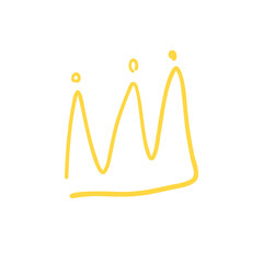 Hand drawing crown 