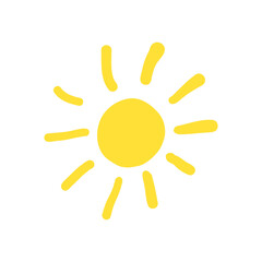 hand drawing sun