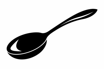 Table Spoon Silhouette Vector Illustration 