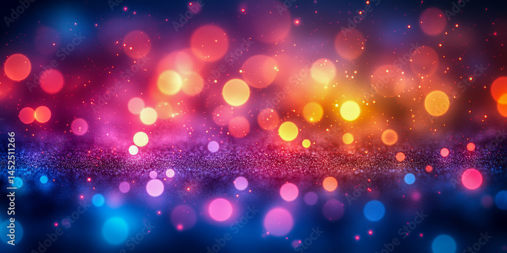 Aufkleber colorful abstract light patterns create a mesmerizing atmosphere in a vibrant and dreamy setting wit