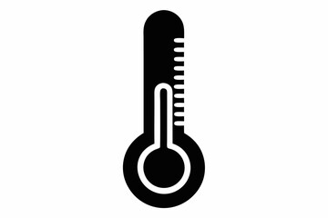 Thermometer Silhouette Vector Illustration 