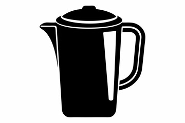 Water Filter Jug Silhouette Vector Illustration 