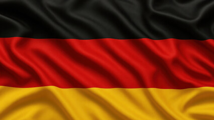 Obraz premium German flag waving vibrantly