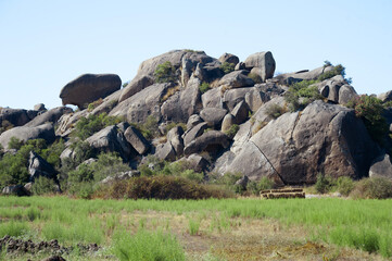 Layered rocks 