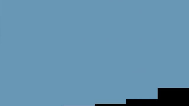 4-way rectangle transition with light and dark blue color on alpha channel