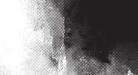 Dark halftone grunge texture art silhouette