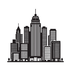 Fototapeta premium city skyline vector