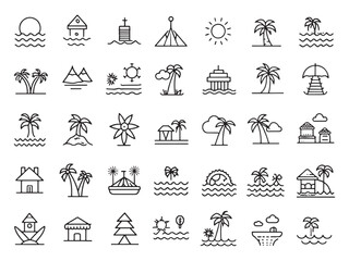 Island Icon Revealing Hidden Natural Treasures.eps