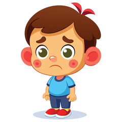 Crying Kid Illustration

