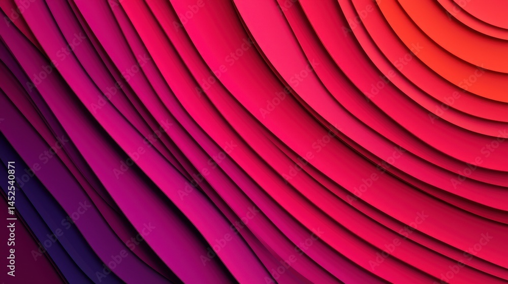Poster vibrant abstract background with colorful layers and waves