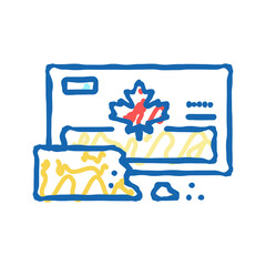 hard maple sugar icon doodle illustration